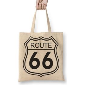 Baskı Dükkanı Route 66 Bez Çanta