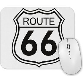 Baskı Dükkanı Route 66 Mouse Pad