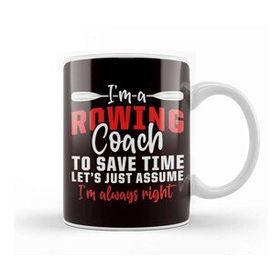 Baskı Dükkanı Rowing Coach Water Sports Paddling Sculling Kayaking Oars Kupa
