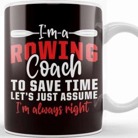 Baskı Dükkanı Rowing Coach Water Sports Paddling Sculling Kayaking Oars Kupa