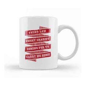Baskı Dükkanı Rugby England Swing Low Sweet Chariot Banner Kupa