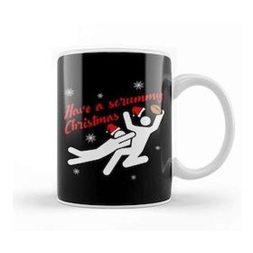 Baskı Dükkanı Rugby Have A Scrummy Christmas Kupa