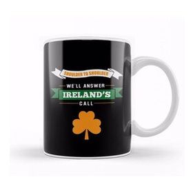 Baskı Dükkanı Rugby Irelands Call Orange Clover Kupa