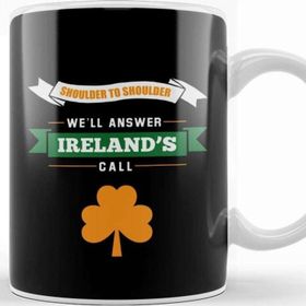 Baskı Dükkanı Rugby Irelands Call Orange Clover Kupa