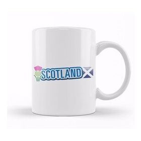 Baskı Dükkanı Rugby Six Nations Scotland Flag Thistle Kupa