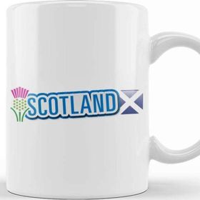 Baskı Dükkanı Rugby Six Nations Scotland Flag Thistle Kupa