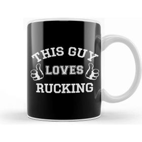 Baskı Dükkanı Rugby Union This Guy Loves Rucking Six Nations Logo Kupa