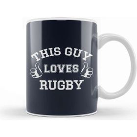 Baskı Dükkanı Rugby Union This Guy Loves Rugby Six Nations Logo Kupa