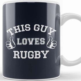 Baskı Dükkanı Rugby Union This Guy Loves Rugby Six Nations Logo Kupa