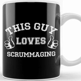 Baskı Dükkanı Rugby Union This Guy Loves Scrummaging Six Nations Logo Kupa