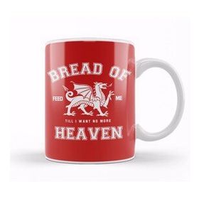 Baskı Dükkanı Rugby Welsh Hymn Bread Of Heaven Dragon Kupa