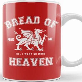 Baskı Dükkanı Rugby Welsh Hymn Bread Of Heaven Dragon Kupa