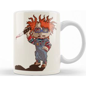 Baskı Dükkanı Rugrats Meets Childs Play Chuckie or Chucky Porselen Kupa