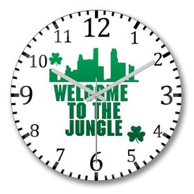 Baskı Dükkanı S257 Boston Celtics Welcome To The Jungle Bombeli Gerçek C Duvar Saati