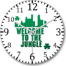 Baskı Dükkanı S257 Boston Celtics Welcome To The Jungle Bombeli Gerçek C Duvar Saati