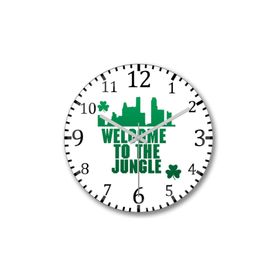 Baskı Dükkanı S257 Boston Celtics Welcome To The Jungle Bombeli Gerçek C Duvar Saati