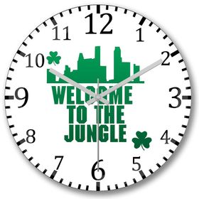 Baskı Dükkanı S257 Boston Celtics Welcome To The Jungle Bombeli Gerçek C Duvar Saati
