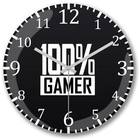 Baskı Dükkanı S3870 100 Gamer Duvar Saati
