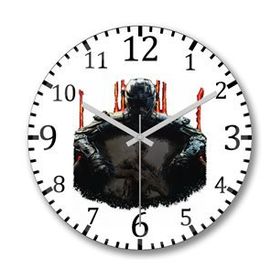 Baskı Dükkanı S5596 Call Of Duty Black Ops Bombeli Gerçek Cam Duvar Saati