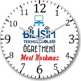 Baskı Dükkanı S7083 Kişiye Özel Özel Hareket Polisi Bombeli Gerçek Cam Duvar Saati