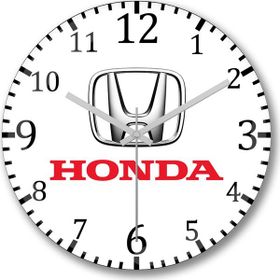 Baskı Dükkanı S9446 Honda Logo Bombeli Gercek Cam Duvar Saati
