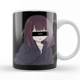 Baskı Dükkanı Sad Anime Girl Kupa