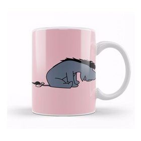 Baskı Dükkanı Sad Gray Donkey Outline Eeyore Kupa