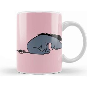 Baskı Dükkanı Sad Gray Donkey Outline Eeyore Kupa