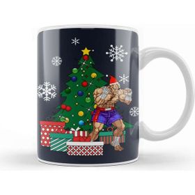 Baskı Dükkanı Sagat Around The Christmas Tree Street Fighter Kupa