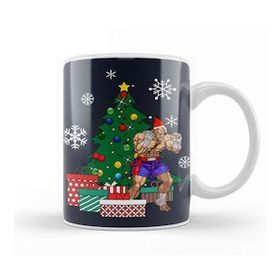 Baskı Dükkanı Sagat Around The Christmas Tree Street Fighter Kupa