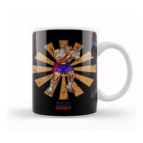 Baskı Dükkanı Sagat Retro Japanese Street Fighter Kupa