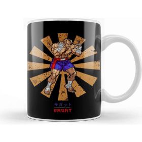 Baskı Dükkanı Sagat Retro Japanese Street Fighter Kupa