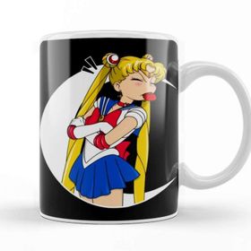 Baskı Dükkanı Sailor Moon Anime Porselen Kupa