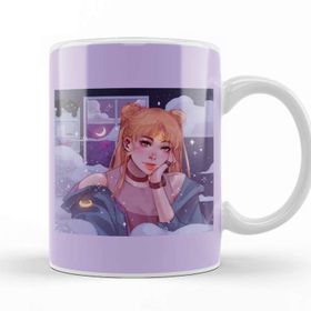 Baskı Dükkanı Sailor Moon Anime Porselen Kupa