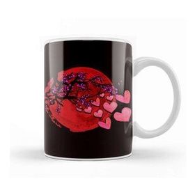 Baskı Dükkanı Sakura Heart Cherry Blossom Tree Japan Nature Japanese Art Kupa