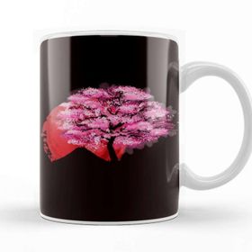 Baskı Dükkanı Sakura Japan Flag Cherry Blossom Tree Japanese Art Nature Kupa