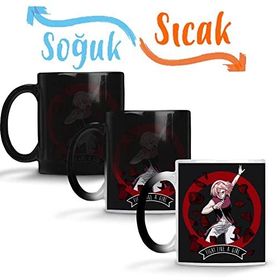 Baskı Dükkanı Sakura Naruto Sihirli Porselen Kupa