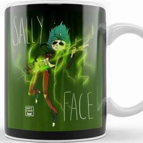 Baskı Dükkanı Sally Face 03 Porselen 330 ml Beyaz Kupa Bardak