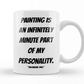 Baskı Dükkanı Salvador Dali Quotes Gift Vintage Retro Rainbow Style Kupa