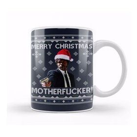 Baskı Dükkanı Samuel L Jackson Merry Christmas Motherfucker Pulp Fiction Kupa