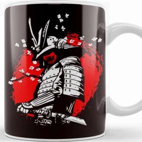 Baskı Dükkanı Samurai Japanese Art Japan Ninja Shinobi Warrior Katana Kupa