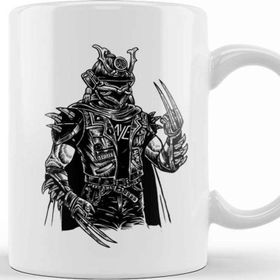 Baskı Dükkanı Samurai Punk Portrait Kupa