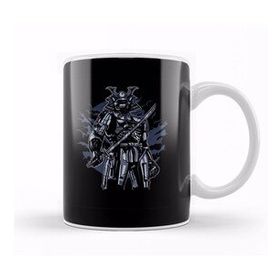 Baskı Dükkanı Samurai Robot Skull Kupa