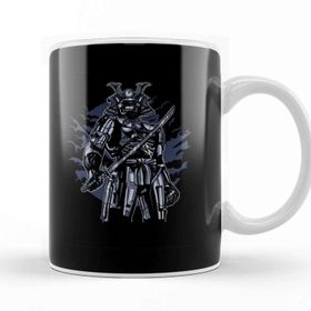 Baskı Dükkanı Samurai Robot Skull Kupa