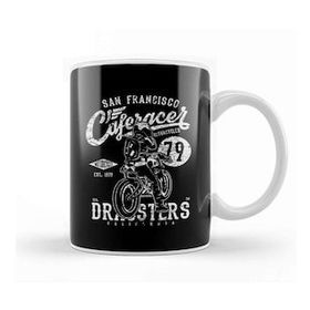 Baskı Dükkanı San Francisco Cafe Racer Motorcycle Dragsters Kupa