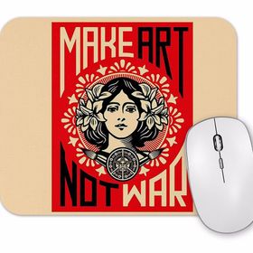 Baskı Dükkanı Sanat Yap Savaşma Kırmızı Mouse Pad