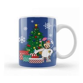 Baskı Dükkanı Sandy Cheeks Around The Christmas Tree Spongebob Kupa