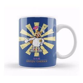 Baskı Dükkanı Sandy Cheeks Retro Japanese Spongebob Kupa