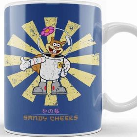 Baskı Dükkanı Sandy Cheeks Retro Japanese Spongebob Kupa