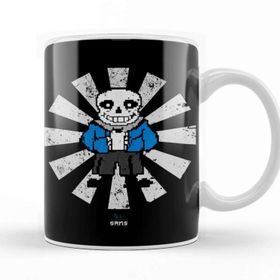 Baskı Dükkanı Sans Retro Japanese Undertale Porselen 330 ml Beyaz Kupa Bardak